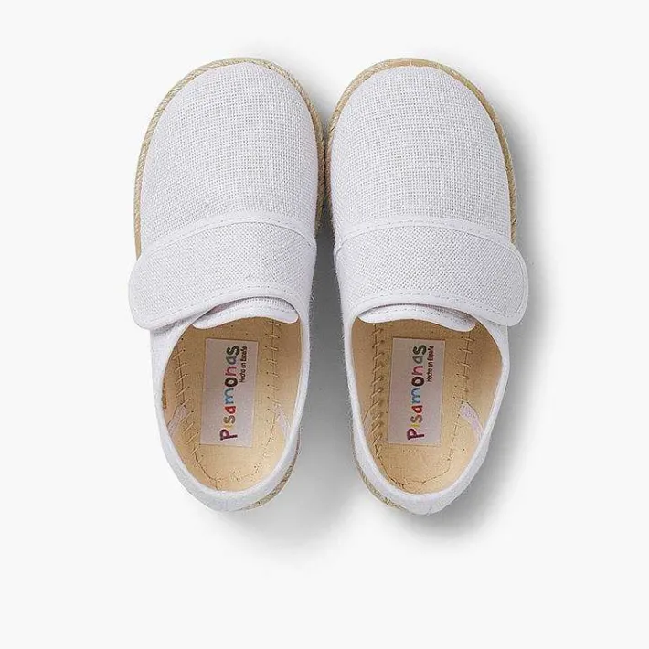 Pisamonas Espadrilles>Linen And Jute Bluchers With Loop Fasteners