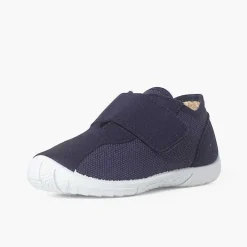 Pisamonas Trainers>Linen And Nobutex Trainers With Hook-And-Loop Fastening