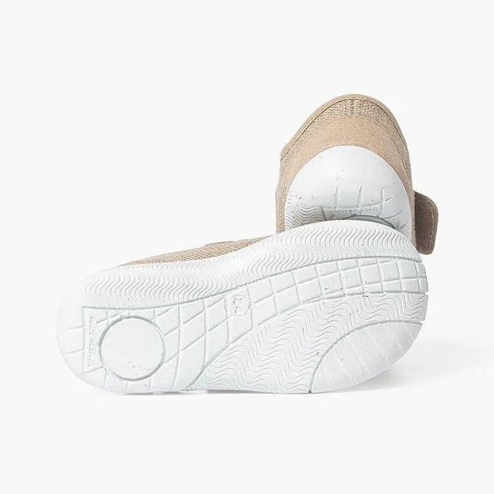 Pisamonas Trainers>Linen And Nobutex Trainers With Hook-And-Loop Fastening