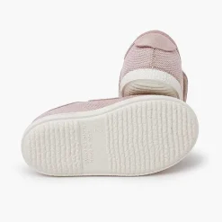 Pisamonas Trainers>Linen And Suede Trainers Wide Adherent Fastenings