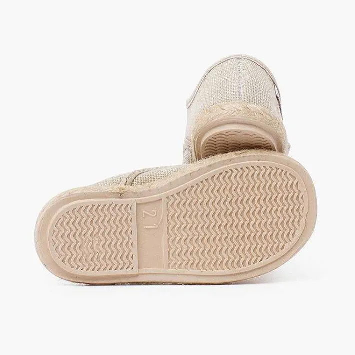 Pisamonas Trainers>Linen Bluchers With Jute Laces And Sole