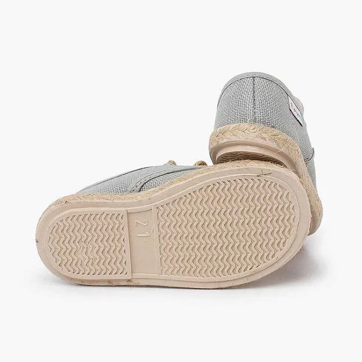 Pisamonas Trainers>Linen Bluchers With Jute Laces And Sole