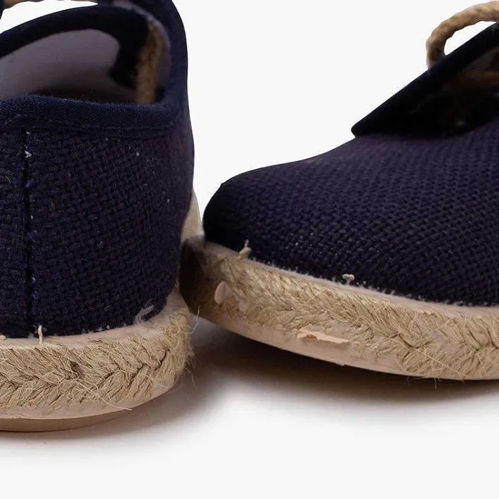 Pisamonas Trainers>Linen Bluchers With Jute Laces And Sole