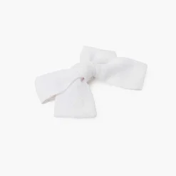 Pisamonas Hair Accessories>Linen Bow Hair Duck Clip