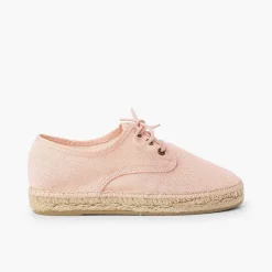 Pisamonas Brogues And Bluchers>Linen Espadrille Sole Bluchers
