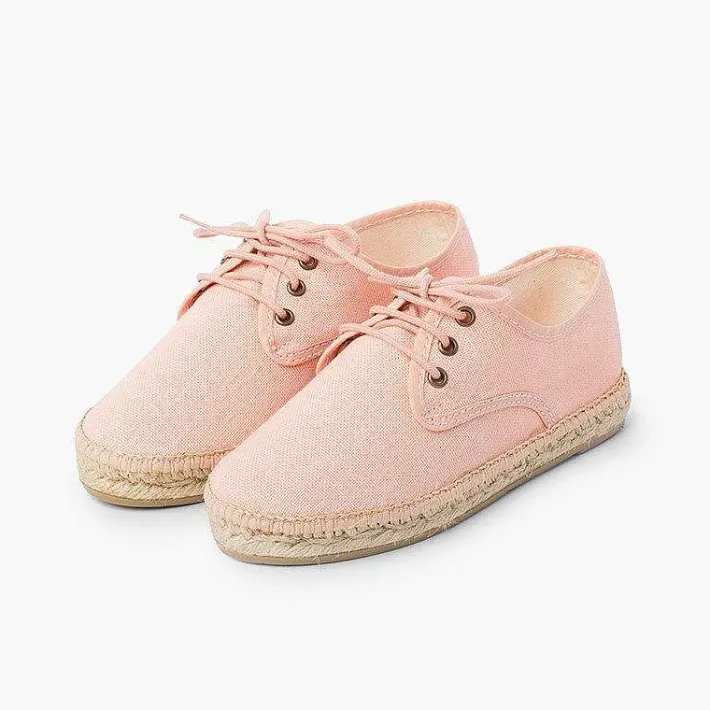 Pisamonas Brogues And Bluchers>Linen Espadrille Sole Bluchers