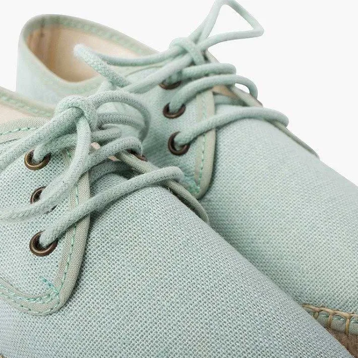 Pisamonas Brogues And Bluchers>Linen Espadrille Sole Bluchers