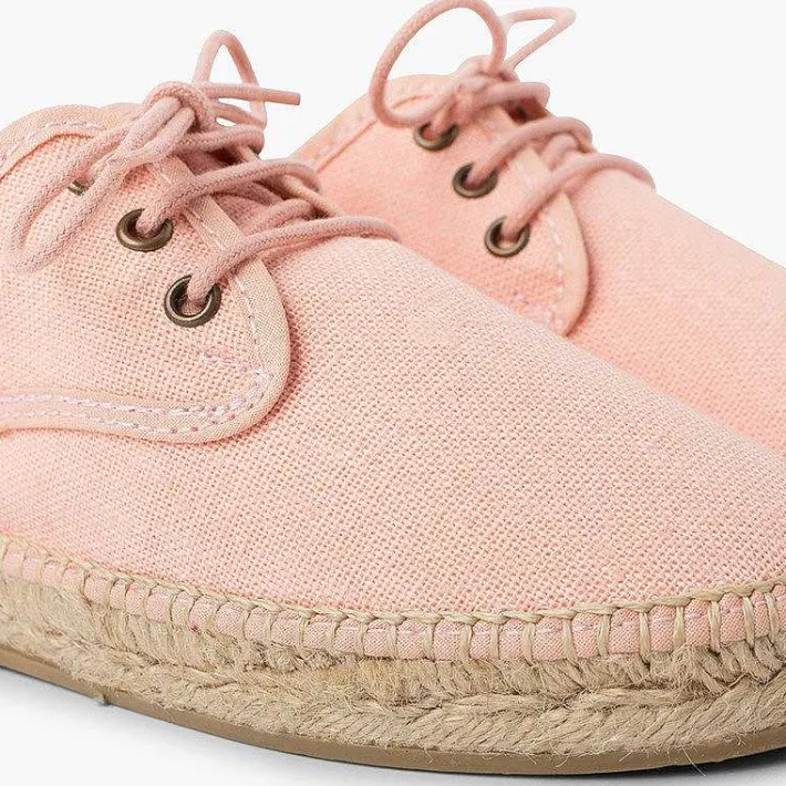 Pisamonas Brogues And Bluchers>Linen Espadrille Sole Bluchers