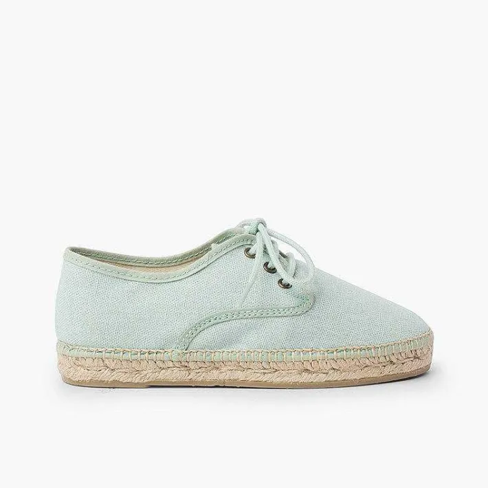 Pisamonas Brogues And Bluchers>Linen Espadrille Sole Bluchers