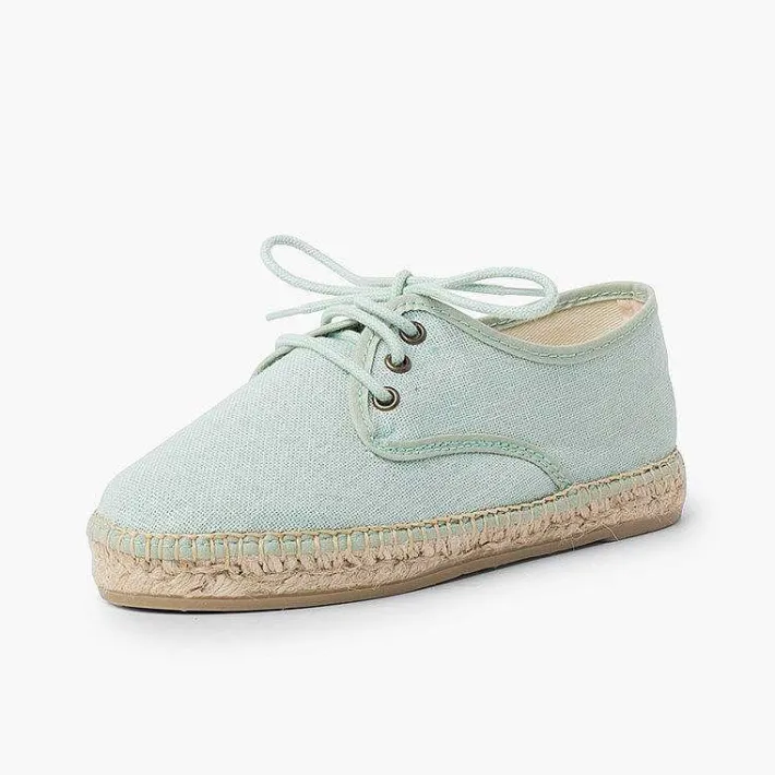Pisamonas Brogues And Bluchers>Linen Espadrille Sole Bluchers