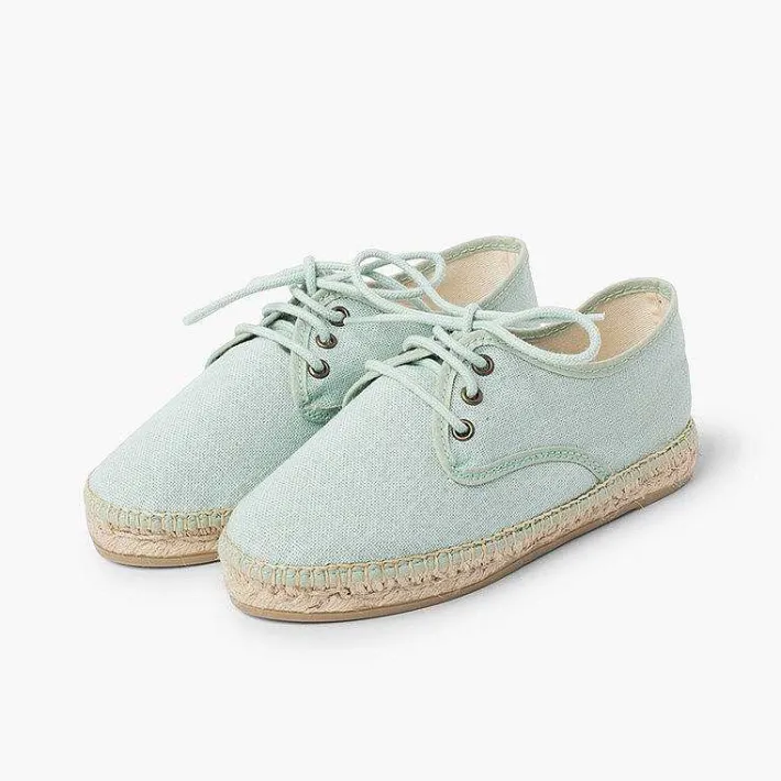 Pisamonas Brogues And Bluchers>Linen Espadrille Sole Bluchers