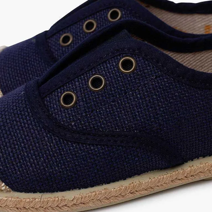 Pisamonas Espadrilles>Linen Trainers Without Laces Jute Toecap