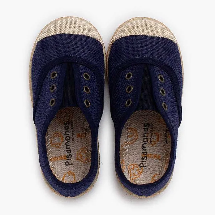 Pisamonas Espadrilles>Linen Trainers Without Laces Jute Toecap
