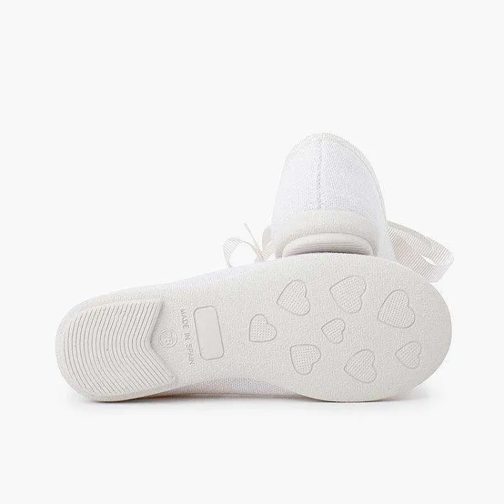 Pisamonas Mary Janes>Linen Type Mary Janes With Bow-Tie