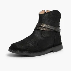 Pisamonas Boots>Low Boots With Snakeskin Trim