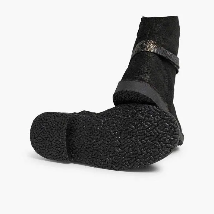 Pisamonas Boots>Low Boots With Snakeskin Trim
