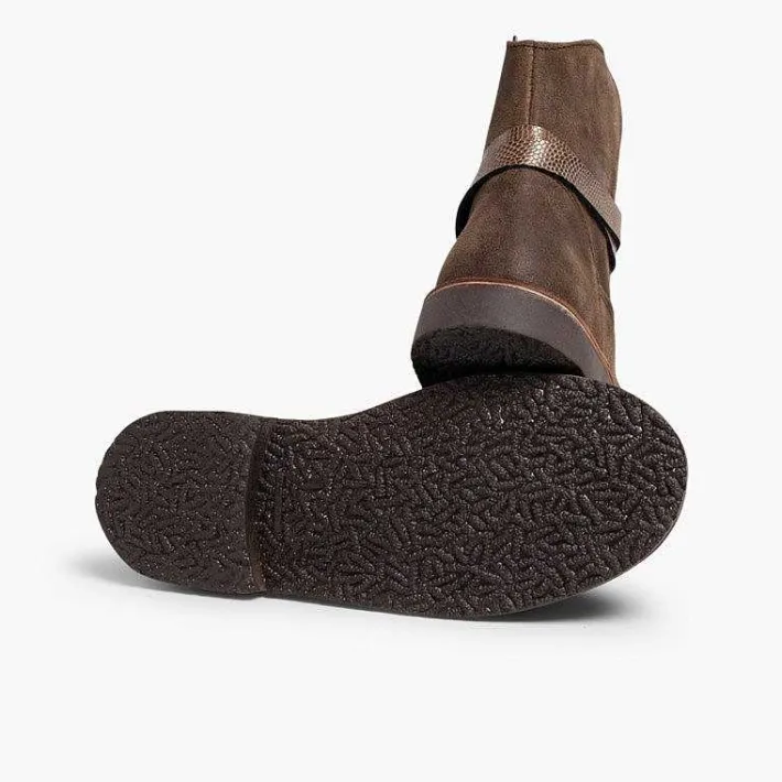 Pisamonas Boots>Low Boots With Snakeskin Trim