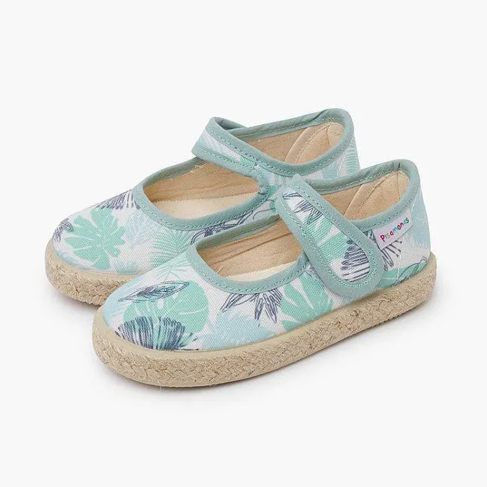Pisamonas Mary Janes>Mary Janes Espadrille Sole Branches Design