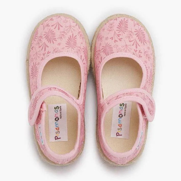 Pisamonas Mary Janes>Mary Janes Espadrille Sole Branches Design