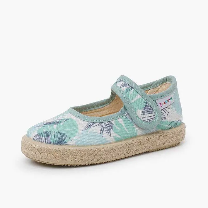 Pisamonas Mary Janes>Mary Janes Espadrille Sole Branches Design
