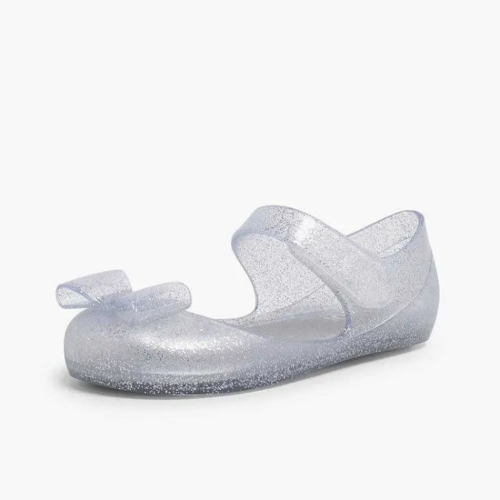 Pisamonas Jelly Sandals And Beachwear>Mary Janes Jelly Sandals Loop Fasteners And Bow Mia