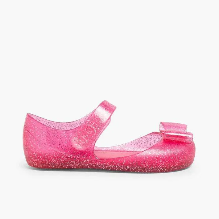 Pisamonas Jelly Sandals And Beachwear>Mary Janes Jelly Sandals Loop Fasteners And Bow Mia