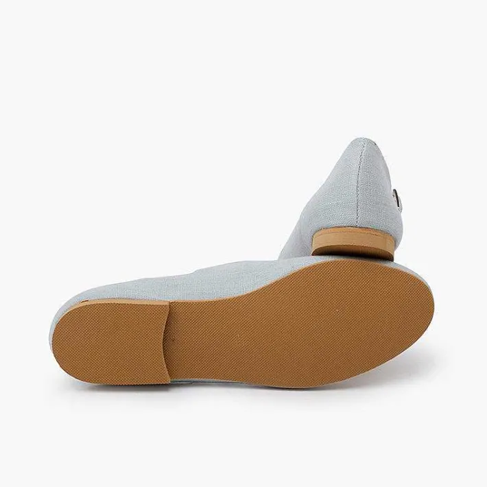 Pisamonas Ballet Pumps And Flats>Mary Janes Linen Dress Sole