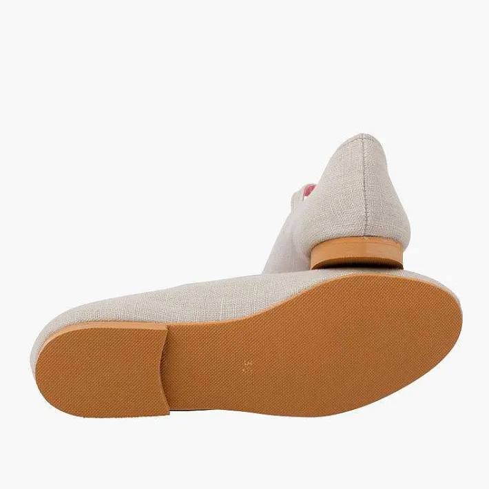 Pisamonas Ballet Pumps And Flats>Mary Janes Linen Dress Sole