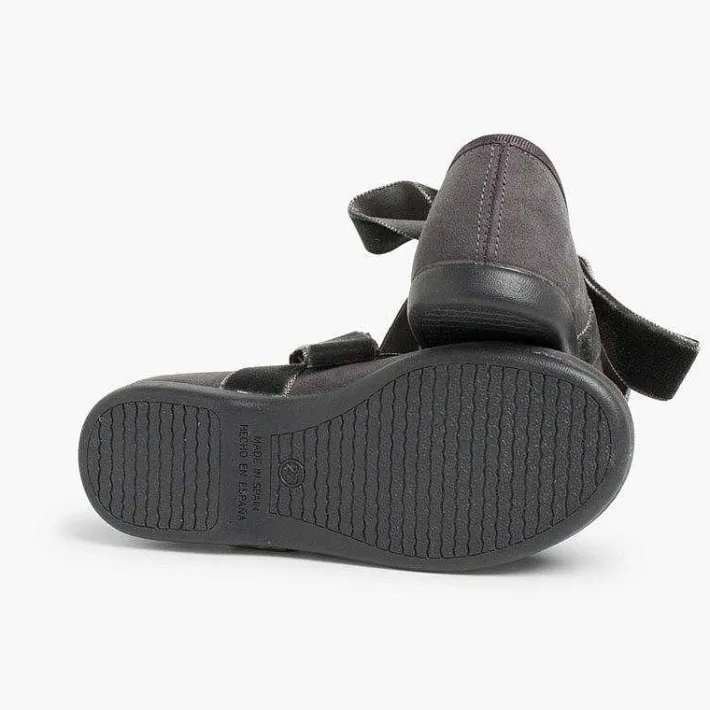 Pisamonas Mary Janes>Mary Janes With A Velvet Bow For Girls