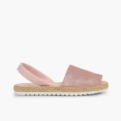 Pisamonas Avarcas Menorcan Sandals>Menorcan Sandals Girls And Women Avarcas Shiny Suede
