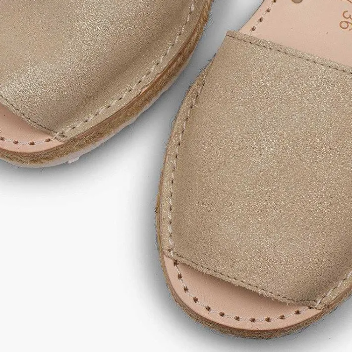 Pisamonas Avarcas Menorcan Sandals>Menorcan Sandals Girls And Women Avarcas Shiny Suede