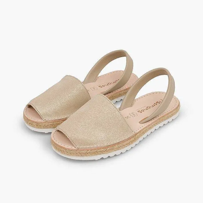 Pisamonas Avarcas Menorcan Sandals>Menorcan Sandals Girls And Women Avarcas Shiny Suede