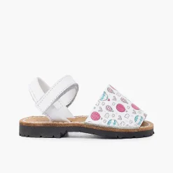 Pisamonas Avarcas Menorcan Sandals>Menorcan Sandals Printed For Children With Adhesive Strip