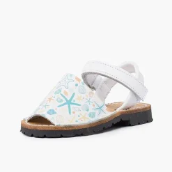 Pisamonas Avarcas Menorcan Sandals>Menorcan Sandals Printed For Children With Adhesive Strip