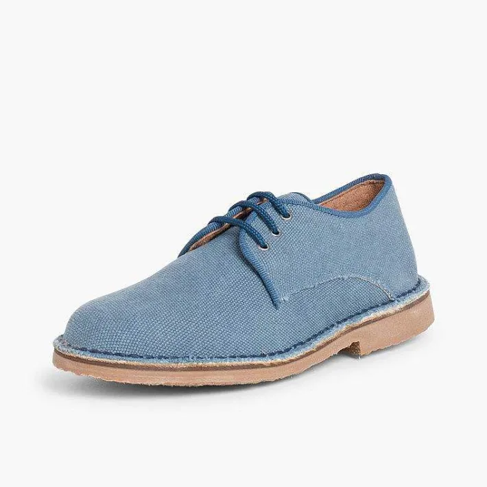 Pisamonas Communion Shoes>Mens & Boys Canvas Blucher Shoes