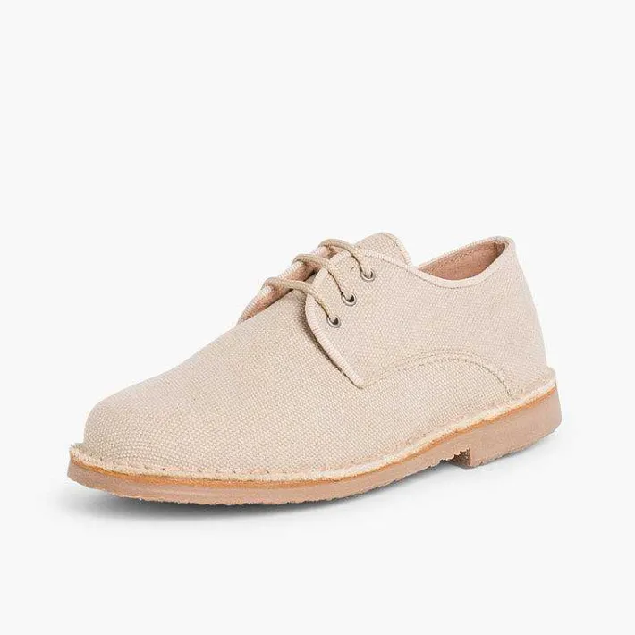 Pisamonas Communion Shoes>Mens & Boys Canvas Blucher Shoes