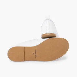 Pisamonas Communion Shoes>Nappa Ceremony Ballet Pumps With Elastic Strap