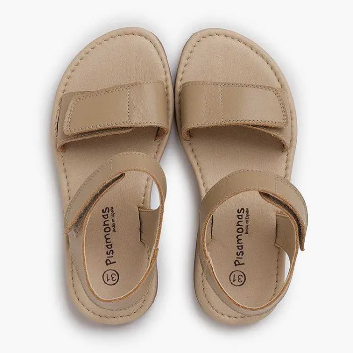 Pisamonas Sandals>Nappa Leather Sandals Adherent Straps