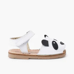 Pisamonas Avarcas Menorcan Sandals>Nappa Menorcan Sandals Animals Hook-And-Loop Fastener