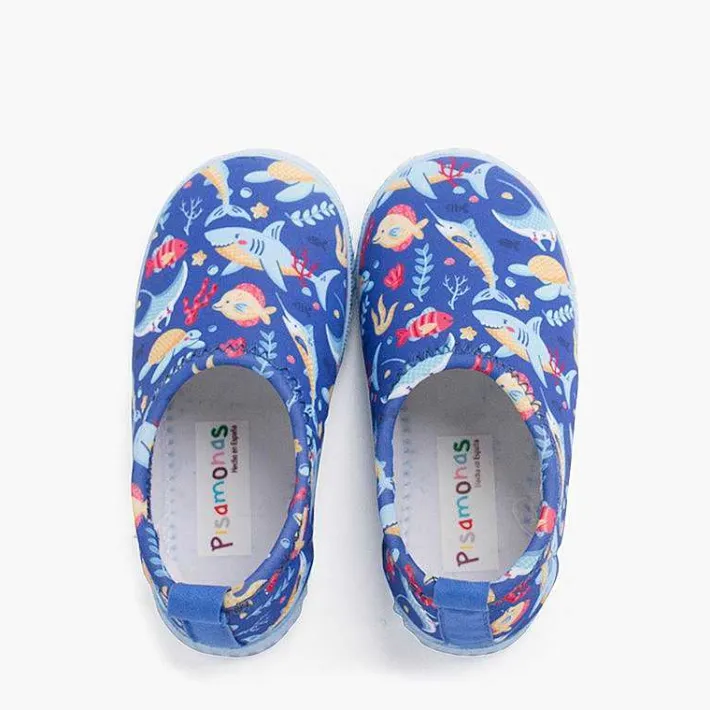 Pisamonas Jelly Sandals And Beachwear>Neoprene Type Closed Trainers With Drawings