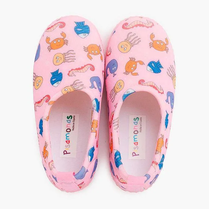 Pisamonas Jelly Sandals And Beachwear>Neoprene Type Closed Trainers With Drawings
