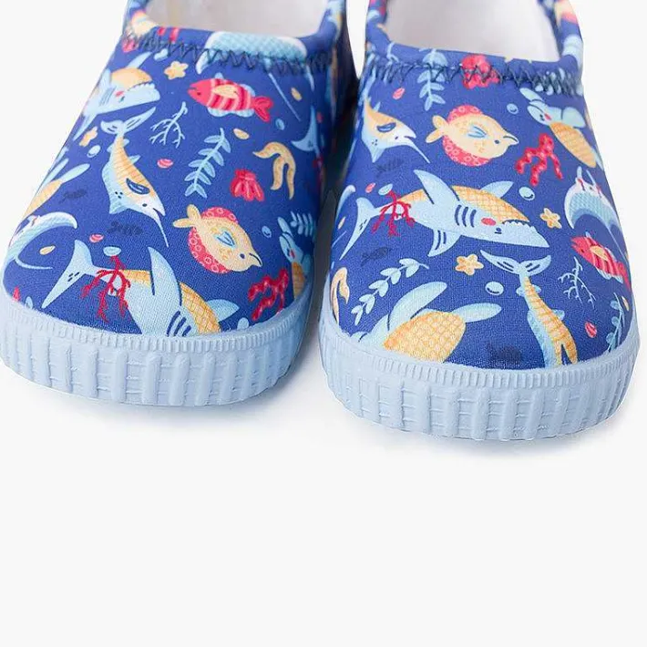 Pisamonas Jelly Sandals And Beachwear>Neoprene Type Closed Trainers With Drawings