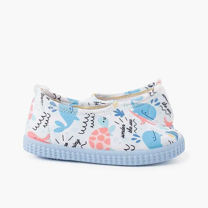 Pisamonas Jelly Sandals And Beachwear>Neoprene Type Closed Trainers With Drawings