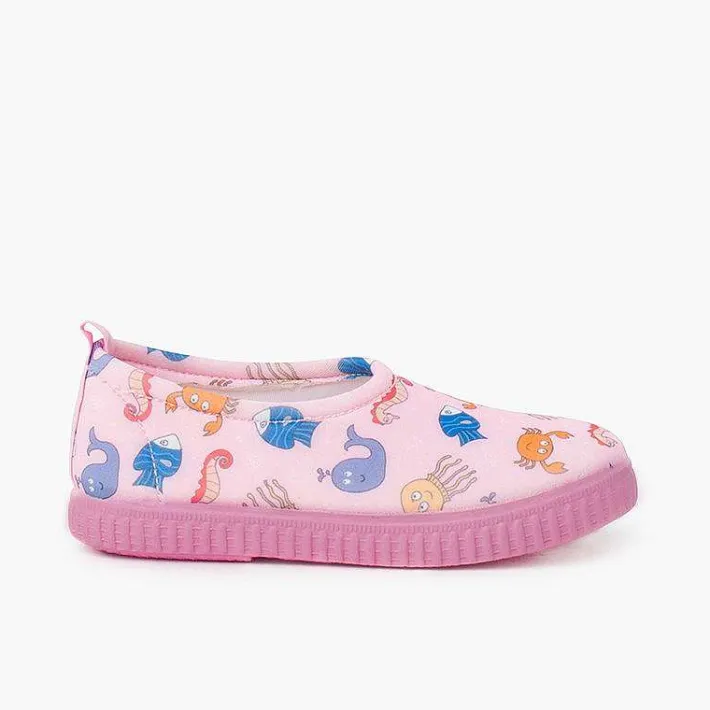 Pisamonas Jelly Sandals And Beachwear>Neoprene Type Closed Trainers With Drawings