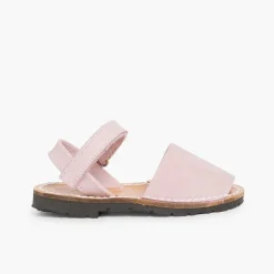 Pisamonas Avarcas Menorcan Sandals>Nubuck Avarcas Menorcan Riptape Sandals