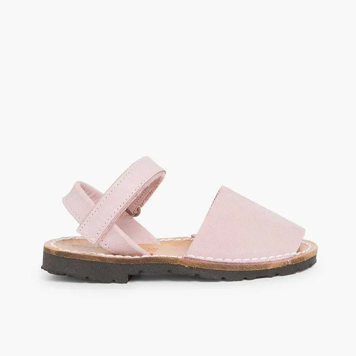 Pisamonas Avarcas Menorcan Sandals>Nubuck Avarcas Menorcan Riptape Sandals
