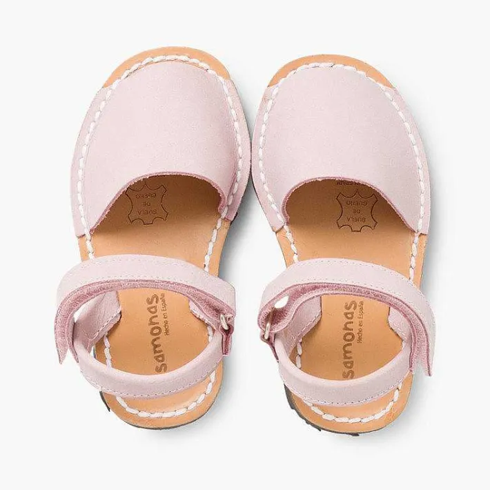 Pisamonas Avarcas Menorcan Sandals>Nubuck Avarcas Menorcan Riptape Sandals