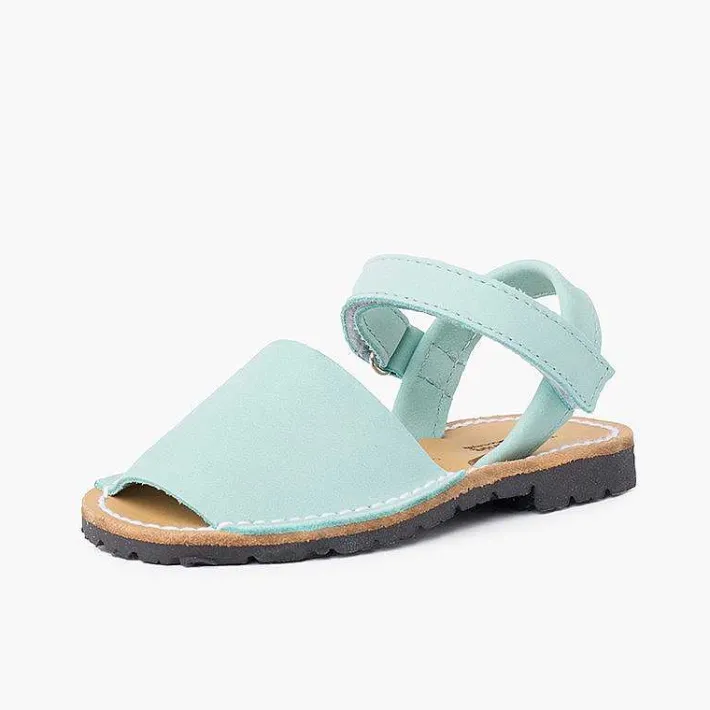 Pisamonas Avarcas Menorcan Sandals>Nubuck Avarcas Menorcan Riptape Sandals