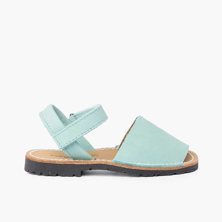 Pisamonas Avarcas Menorcan Sandals>Nubuck Avarcas Menorcan Riptape Sandals