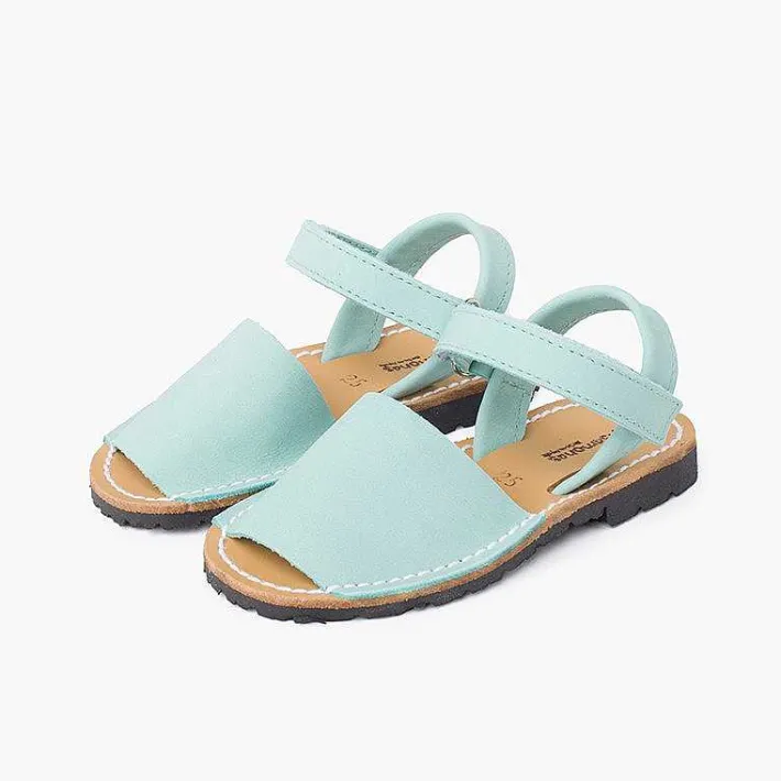 Pisamonas Avarcas Menorcan Sandals>Nubuck Avarcas Menorcan Riptape Sandals